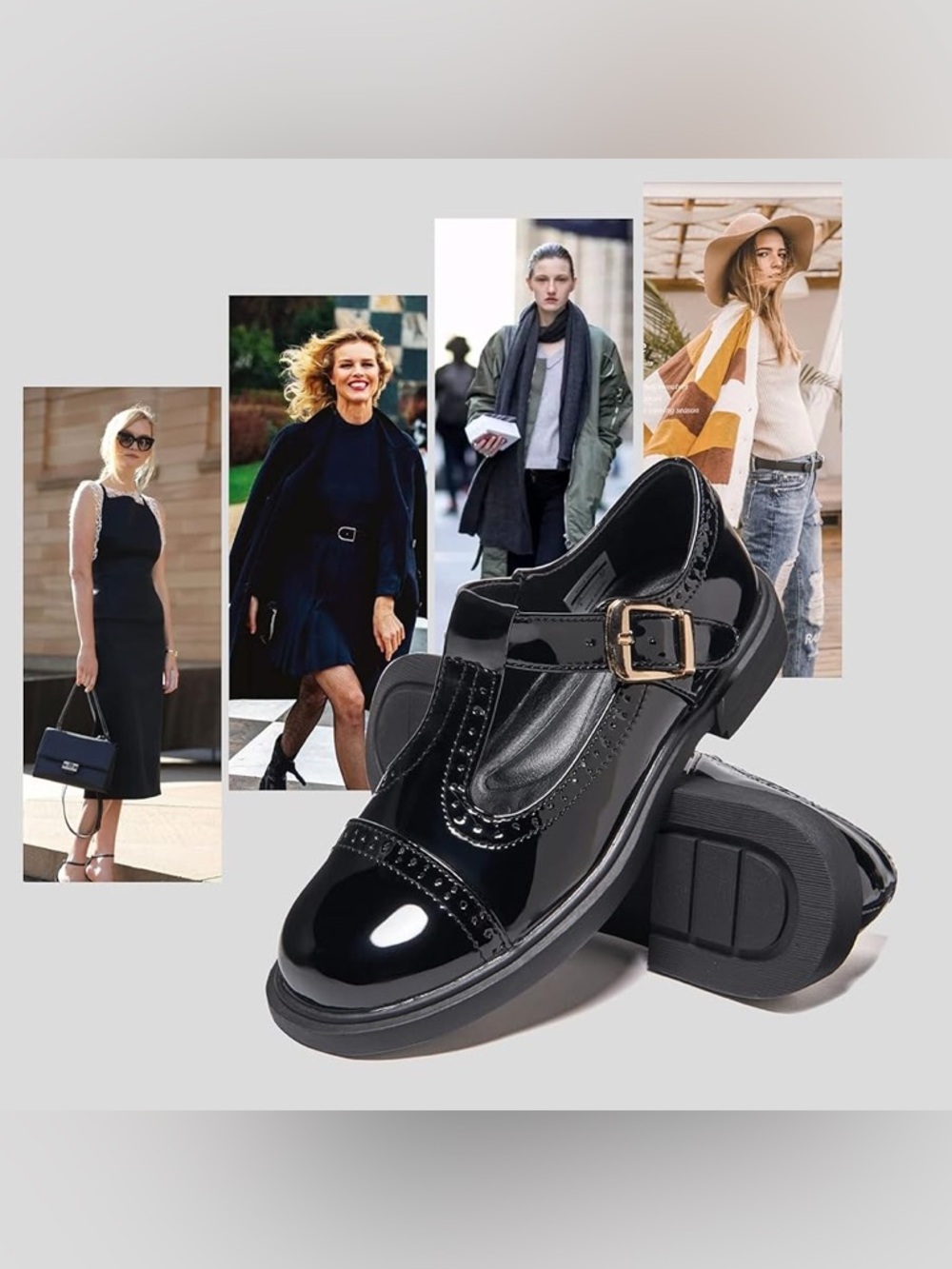 NWT Mary Jane Shoes Womens Flat Shoes Round Toe Memory Foam Casual Dress Shoes - Picture 3 of 10